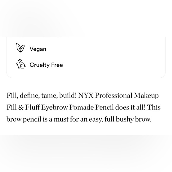 $7❤️‍🔥 NYX Fill & Fluff Eyebrow Pencil Pomade CLEAR🪞 NEW IN BOX Wax - Picture 5 of 7
